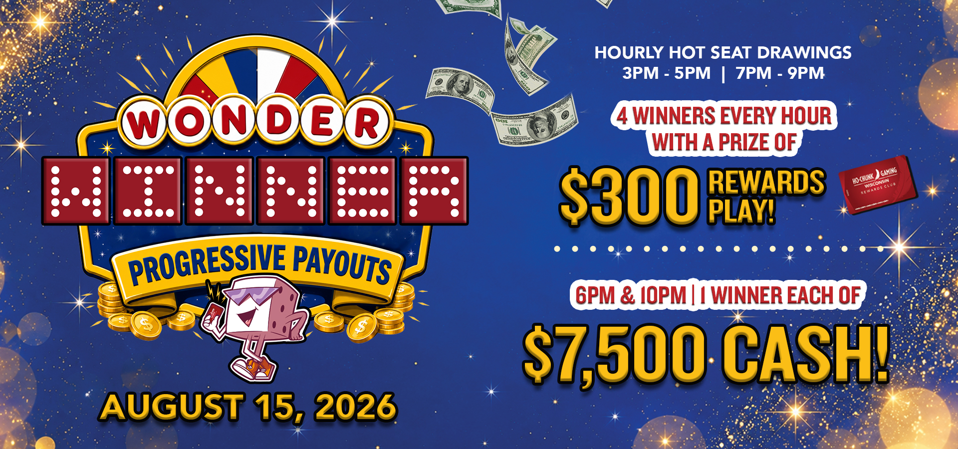 Wonder Winner Progressive Payouts